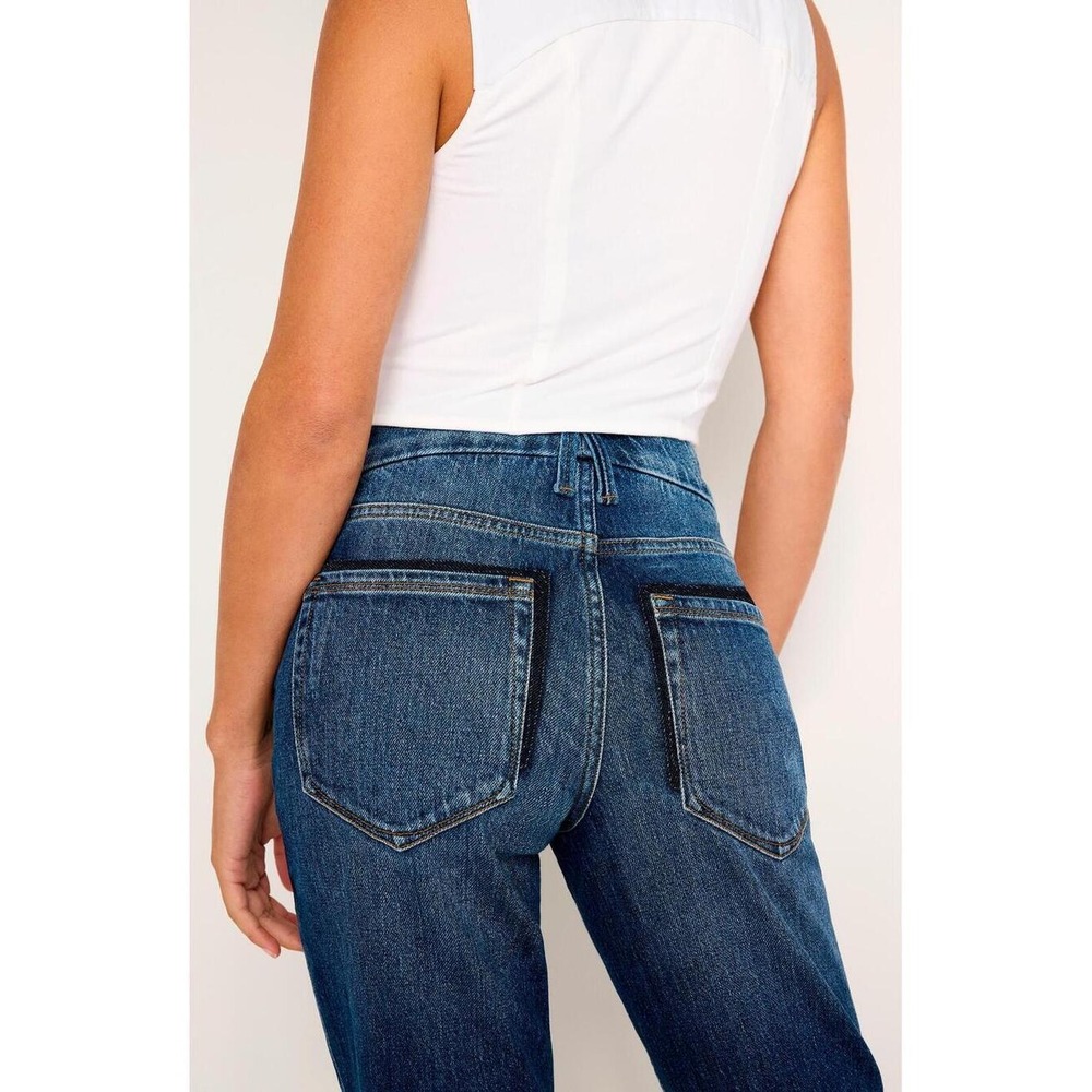 Good American Dark Blue Bootcut Jeans - Picture 4 of 8